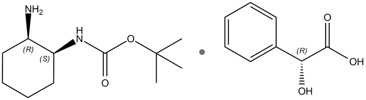 (1S,2R)-1-(N-Boc-amino)-2-aminocyclohexane (R)-mandelate | CAS 1391731-16-0
