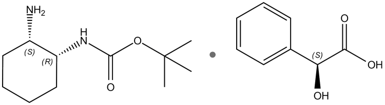 (1R,2S)-1-(N-Boc-amino)-2-aminocyclohexane (S)-mandelate | CAS 1192153-41-5