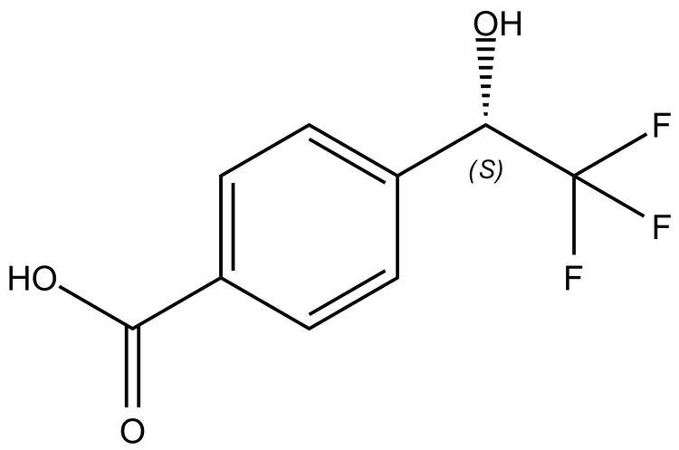 (S)-4-(2,2,2-Trifluoro-1-hydroxyethyl)benzoic acid | CAS 130534-97-3