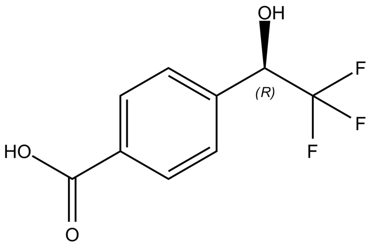 (R)-4-(2,2,2-Trifluoro-1-hydroxyethyl)benzoic acid | CAS 150821-42-4