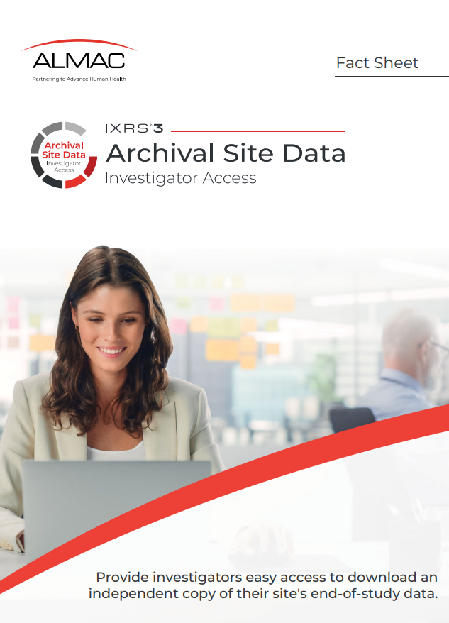 IXRS®3 Archival Site Data Factsheet