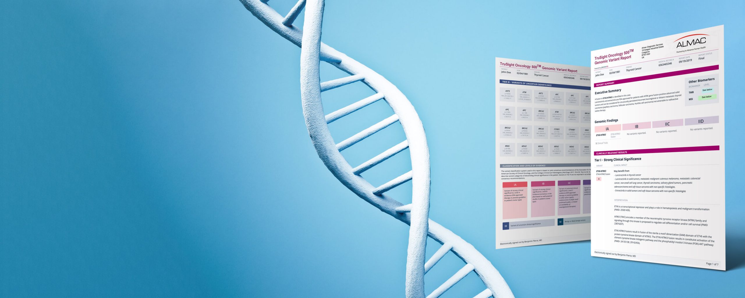 Genomic Variant RUO Report Tablet Image