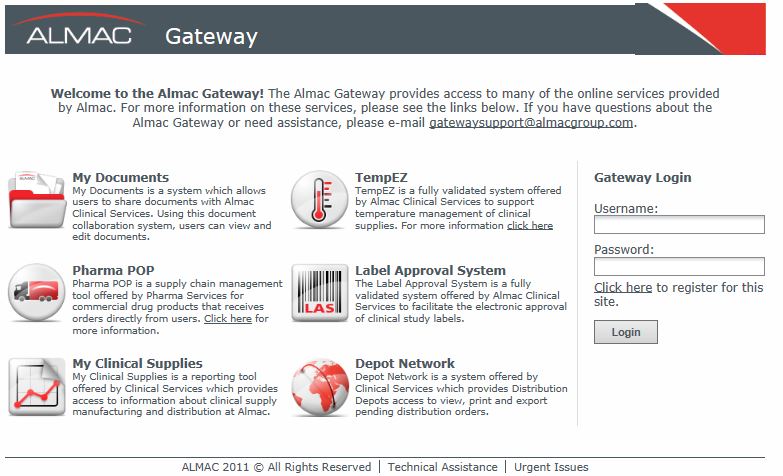 Almac Client Access