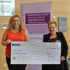 Almac raises £9,000 for ovarian cancer charity